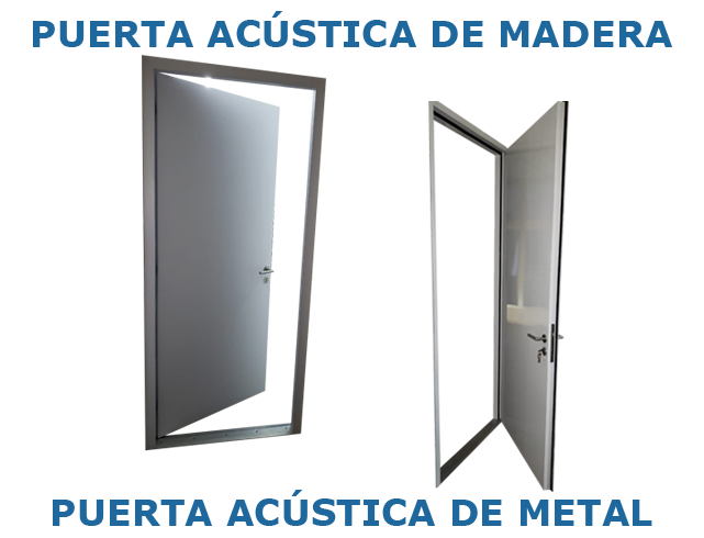 Puertas Acústicas de Madera y Metal
